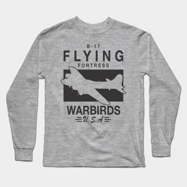 B-17 Flying Fortress Long Sleeve T-Shirt by TCP